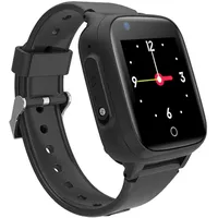 LEOTEC Allo Plus 4G GPS 40 mm Kunststoffgehäuse schwarz Silikonarmband schwarz One Size