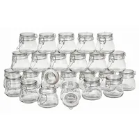VBS XXL Bügelgläser Bauchig 24 Stück 150ml - Transparent
