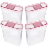 BestLivings Frischhaltebox Schüttdose 4,5 Liter 4-tlg. rosa