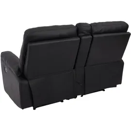 Mendler 2er Kinosessel HWC-K17 Kunstleder 157 x 102 x 0 cm Schwarz mit Relax-Funktion