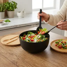 KESPER Salatschüssel Schwarz 4-tlg.