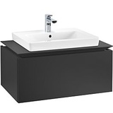 Villeroy & Boch Legato Waschtischunterschrank B67800PD 80x38x50cm, Black Matt Lacquer