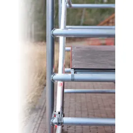 Altrex RS Tower 41 PLUS Aluminium ohne Safe-Quick® mit Holz-Plattform 4,20m AH breit 0,90x1,85m