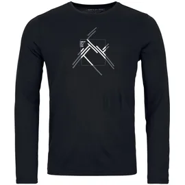 Ortovox 185 Merino MTN Cutout LS M, 83075, black raven