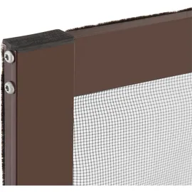 hecht International Fliegengitter mit Aluminiumrahmen 150 x 160 cm Braun