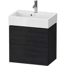 Duravit Waschtischunterschrank 2 Auszüge 58,4 x 39,1 x 54,4 cm Eiche Schwarz