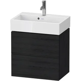 Duravit Waschtischunterschrank 2 Auszüge 58,4 x 39,1 x 54,4 cm Eiche Schwarz