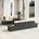 Garten-Lounge-Set schwarz