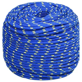 vidaXL Leinen Bootsseil 8 mm 250 m Polypropylen Blau