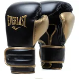 EVERLAST Powerlock 2R 16oz Boxhandschuhe Gold/Schwarz, für Boxsack, Pratzen & Sparring, mit Turnback-Handgelenkstütze, 4-lagiger Schaum – Original Everlast Ausrüstung