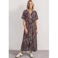 STREET ONE Druckkleid Midi Rot 38