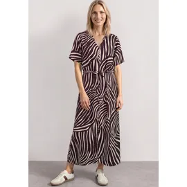 STREET ONE Druckkleid Midi Rot 38