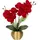 luxuskollektion Kunstblumen Orchideen Phalaenopsis Topf Deko A-rot