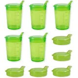 Medi-Inn+ Schnabelbecher 250 ml Set 5 Unterteile + 10 Deckel