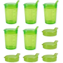 Medi-Inn+ Schnabelbecher 250 ml Set 5 Unterteile + 10 Deckel