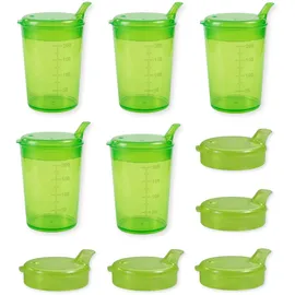 Medi-Inn+ Schnabelbecher 250 ml Set 5 Unterteile + 10 Deckel