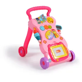 Moni Lauflernwagen Dreams, Spielcenter, Zeichenbrett, Melodien und Geräusche pink