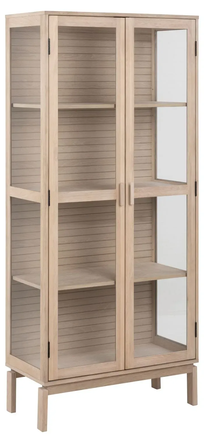 DAHEIM Vitrine Linley Holz Braun Eiche