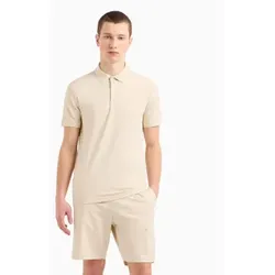EA7 für Herren. 7M000228_AF10373 Sichtbarkeit Poloshirt beige (XXL), Lässig, Sportlich, Baumwolle, Multisport, Kurzarm