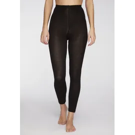 LAVANA LAVANA, basic Strickstrumpfleggings in 1x schwarz | Gr.: 40/42,