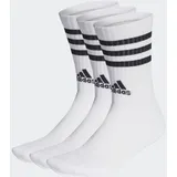 adidas 3-Streifen Cushioned Crew Socken 3 Paar White / Black 40-42