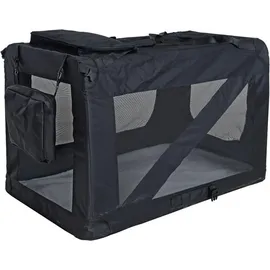 Estexo Hundebox Faltbox XXXL Transporttasche faltbar Tierbox Hunde Schwarz