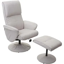 MCW Stockholm Stoff 75 x 114 x 125 cm creme/beige mit Hocker