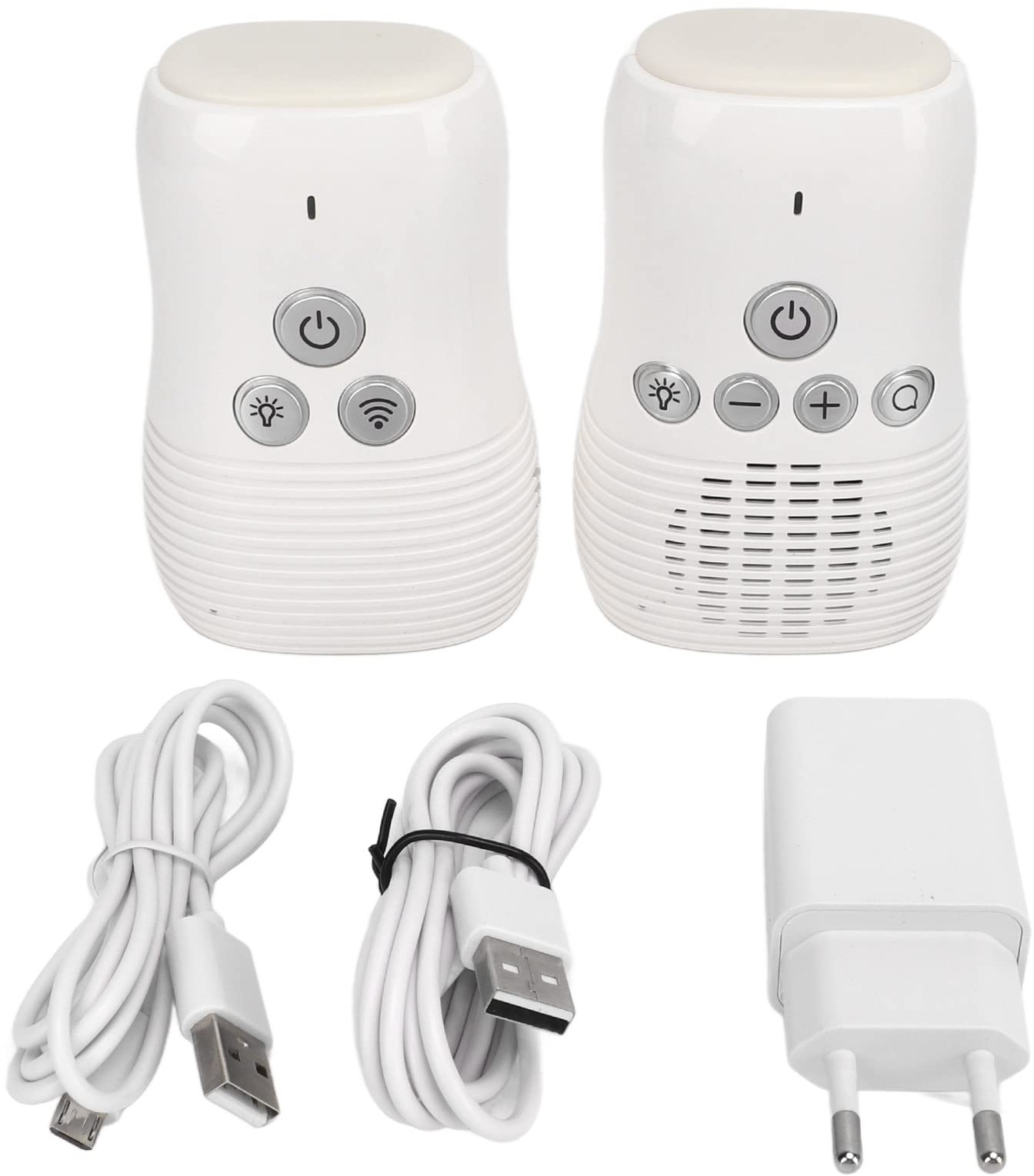 2,4 GHz Wireless Audio Babyphone, Zwei-Wege-Intercom-Babyphone, Wireless Baby Care mit Nachtlicht 100‐240 V(EU Plug)