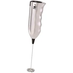 Milchaufschäumer GEFU "MARCELLO", silber, B:4,6cm H:21,4cm T:2,8cm, Milchaufschäumer, leistungsstarker Motor, schnelle Schaumerzeugung