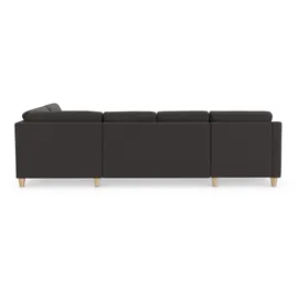 sit&more Wohnlandschaft SIT & MORE "Farö U-Form", grau (fango), B:325cm H:90cm T:187cm, Sofas, Wohnlandschaft, inklusive Federkern, wahlweise mit Bettfunktion und Bettkasten