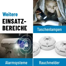 Absina CR123A Lithium 3V 1300mAh (4er Blister)