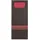Papstar Bestecktaschen 20 cm x 8,5 cm schwarz/bordeaux "Stripes" inkl. farbiger Serviette 33 x 33 cm 2-lag. mit passender