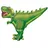 Amscan T-Rex Folienballon 91 cm x 76 cm Grün