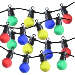 LED Party Lichterkette Circus Garten Balkon Zirkus Sommer koppelbar 8 Funkt.bunt
