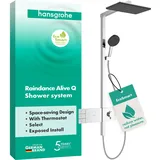 Hansgrohe Raindance Alive Q Duschsystem 210/340 2jet EcoSmart mit ShowerSelect Comfort, Chrom