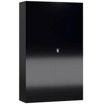 Classix Stahlschrank X-530379 tiefschwarz 120,0 x 42,0 x 194,5 cm, aufgebaut