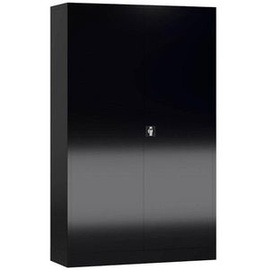 Classix Stahlschrank X-530379 tiefschwarz 120,0 x 42,0 x 194,5 cm, aufgebaut