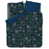 Pip Studio Bettwäsche Flores Felices Dunkelblau 135x200cm