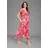 NEUN MONATE Umstandskleid "Langes Schwangerschafts- und Still-Kleid", Damen, Gr. 38, N-Gr, rot (rot geblümt), Jersey, Obermaterial: 95% Viskose, 5% Elasthan.