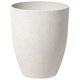 Beliani Blumenkübel Croton 35 x 35 x 42 cm Cremeweiß