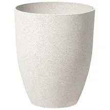 Beliani Blumenkübel Croton 35 x 35 x 42 cm Cremeweiß