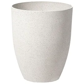 Beliani Blumenkübel Croton 35 x 35 x 42 cm Cremeweiß