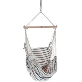 Chico Hängesessel Baumwolle beige-blau Hängestuhl