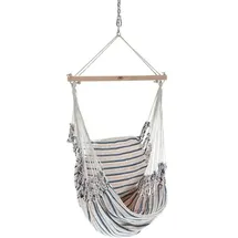 Chico Hängesessel Baumwolle beige-blau Hängestuhl