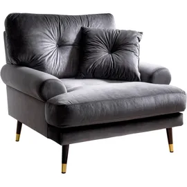 trends by hg »TOKIO« in Microfaser mit hochwertigem Holz/Metallfuß