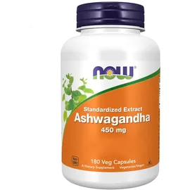 NOW Foods Ashwagandha Extrakt 450 mg Vegane Kapseln 180 St.