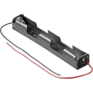 goobay 11983 Batteriehalter 2x Mignon (AA) Kabel (L x B x H) 109 x 16.6 x 14 mm