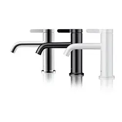hansgrohe Axor One Waschtischarmatur 48001700 Ausladung 130mm, unverschließbare Ablaufgarnitur, mattweiß
