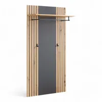 Stella Trading Garderobenpaneel Lagos 80 x 150 x 28 cm Eiche