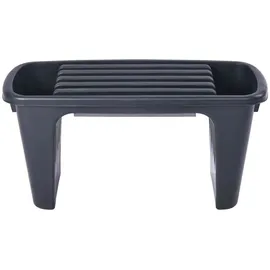 Trendline Gartenkniebank 2 in 1 60 x 22 x 30,5 cm Schwarz